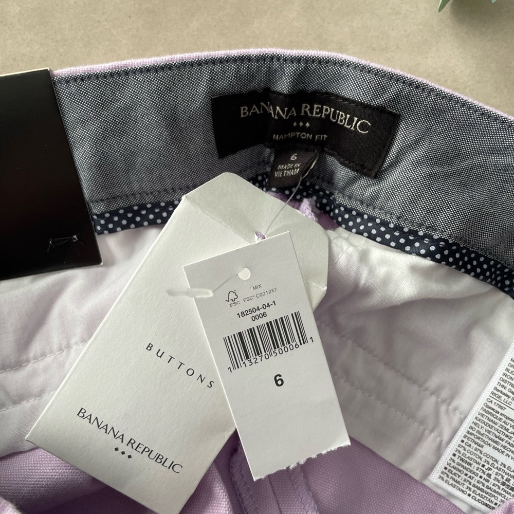 Banana Republic Hampton Fit pants- size 6 NWT - Picture 4 of 4